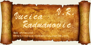 Vučica Radmanović vizit kartica